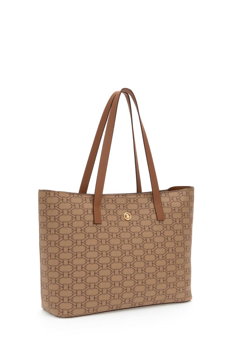 Kadın Koyu Bej Makyaj Çantalı Kol Çantası - 50311548002