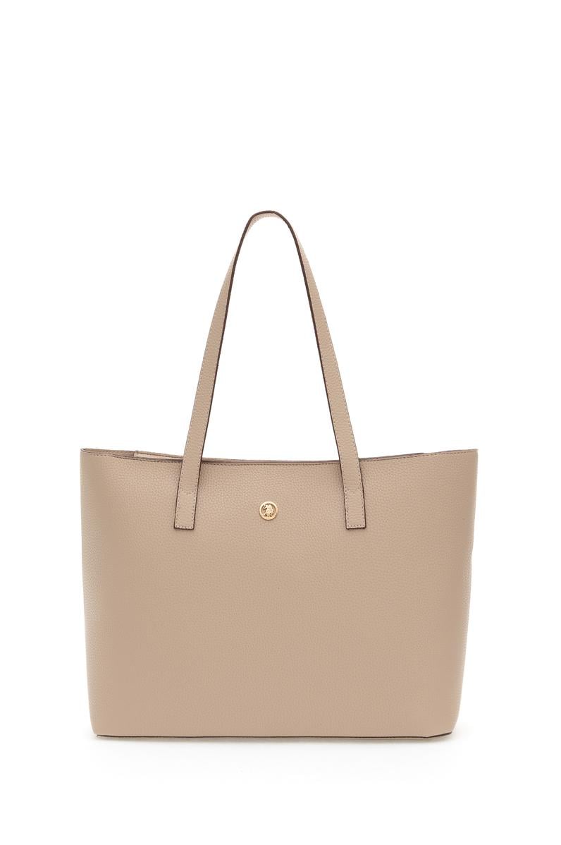 Kadın Bej Makyaj Çantalı Kol Çantası