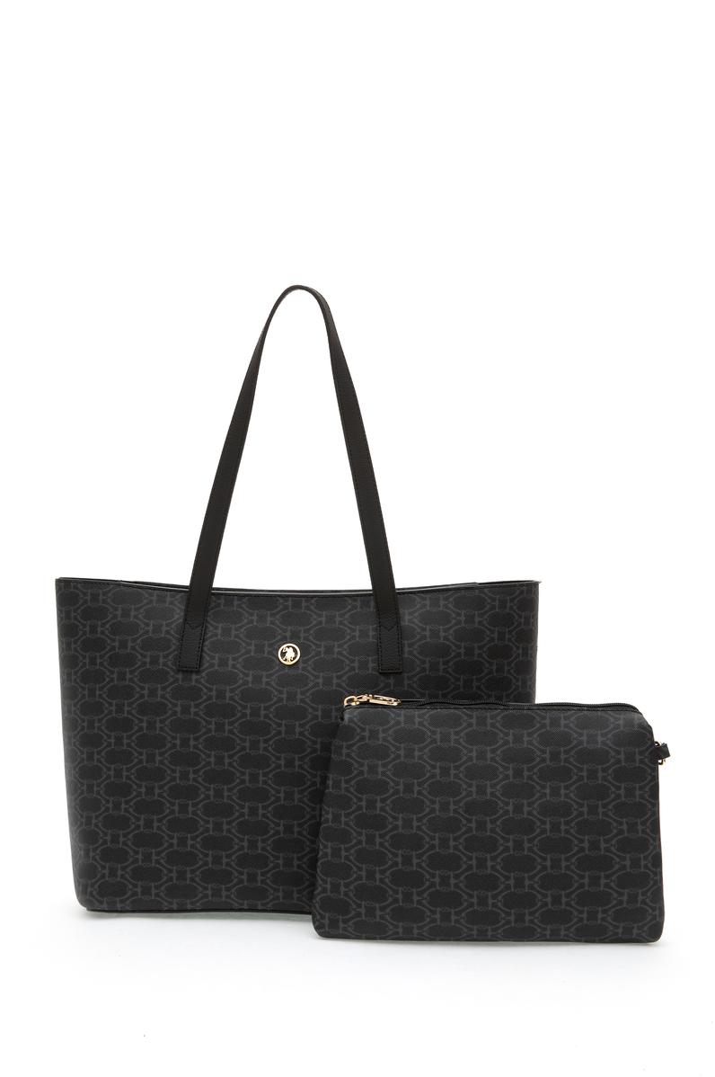 Kadın Siyah Makyaj Çantalı Kol Çantası