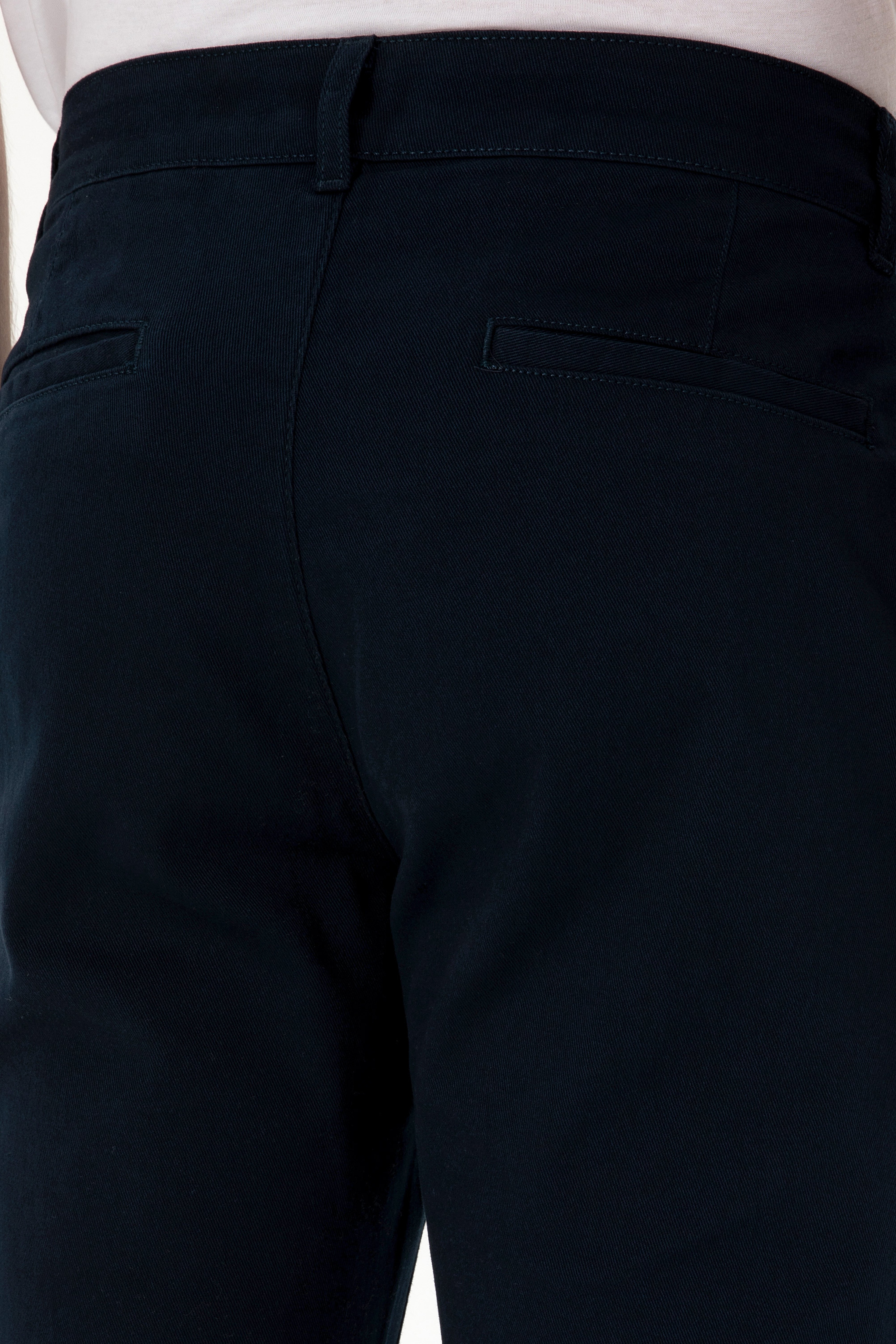 Erkek Slim Fit Lacivert Kanvas Pantolon