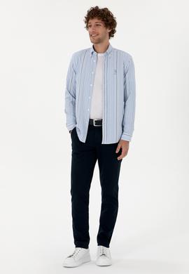 Erkek Lacivert Kanvas Pantolon - 50316831045