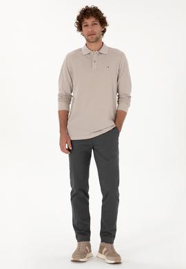 Erkek Gri Kanvas Pantolon - 50316831164