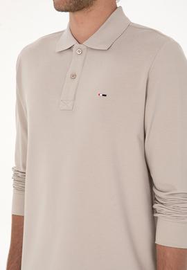 Erkek Regular Fit Polo Yaka Taş Basic Sweatshirt - 50315941056