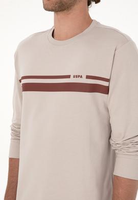 Erkek Regular Fit Bisiklet Yaka Taş İnce Sweatshirt - 50313801031