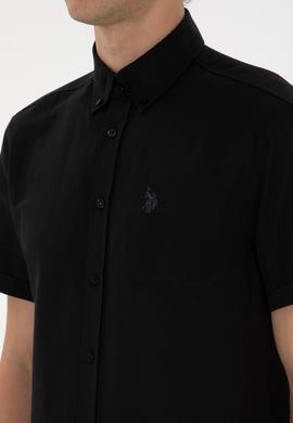 Erkek Siyah Kısa Kollu Gömlek - 50297909028