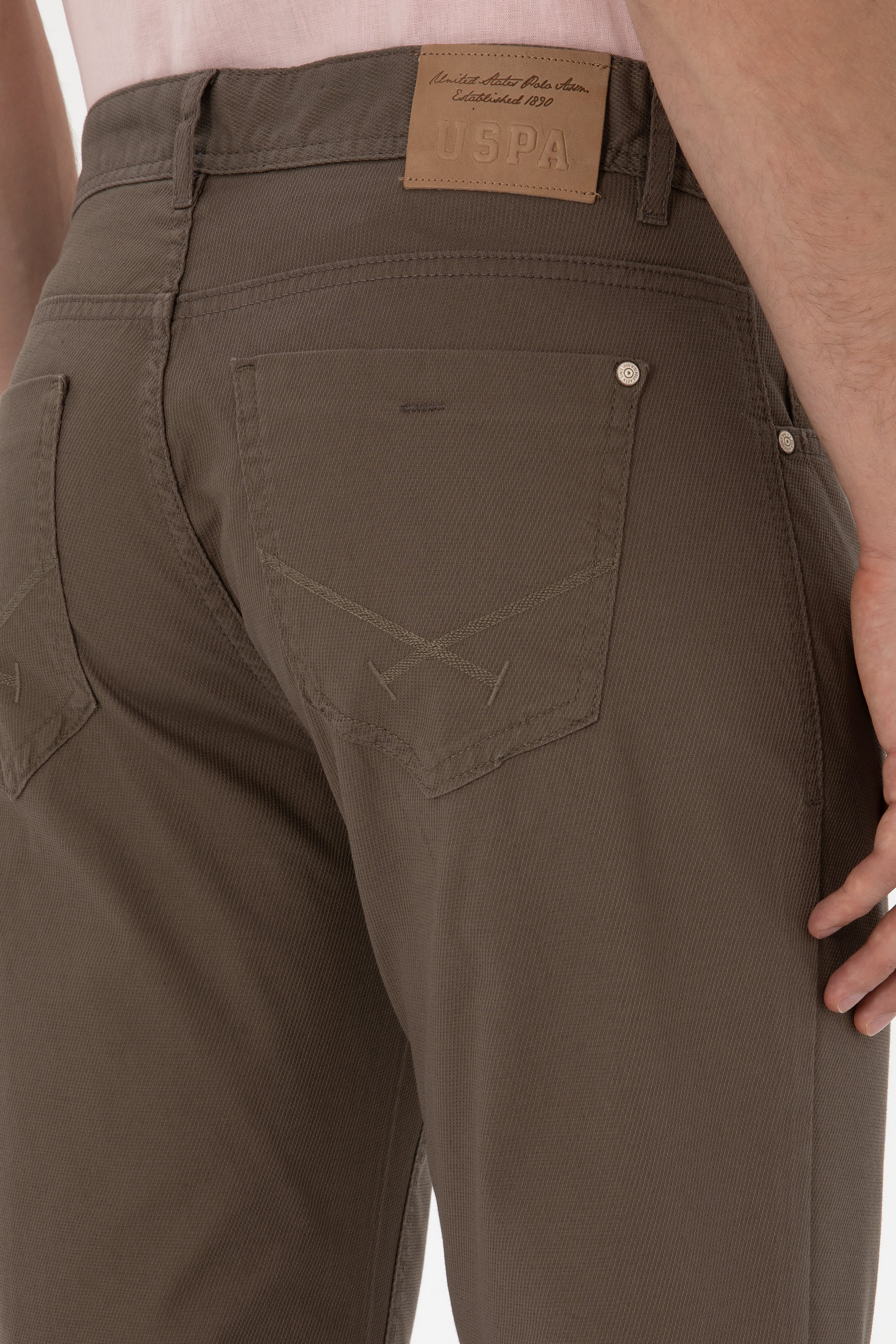 Erkek Regular Fit Vizon Kanvas / Chino Pantolon - Image 6