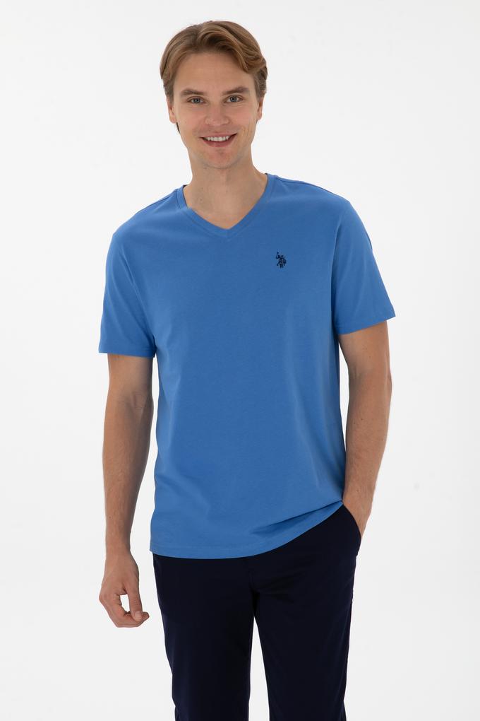 Erkek İndigo Basic Tişört