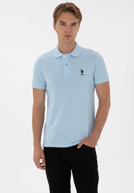 Erkek Açık Mavi Basic Tişört - 50298041041