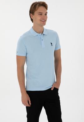 Erkek Açık Mavi Basic Tişört - 50298041041