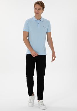 Erkek Açık Mavi Basic Tişört - 50298041041