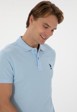 Erkek Açık Mavi Basic Tişört - 50298041041