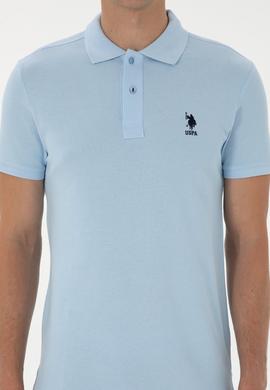 Erkek Açık Mavi Basic Tişört - 50298041041