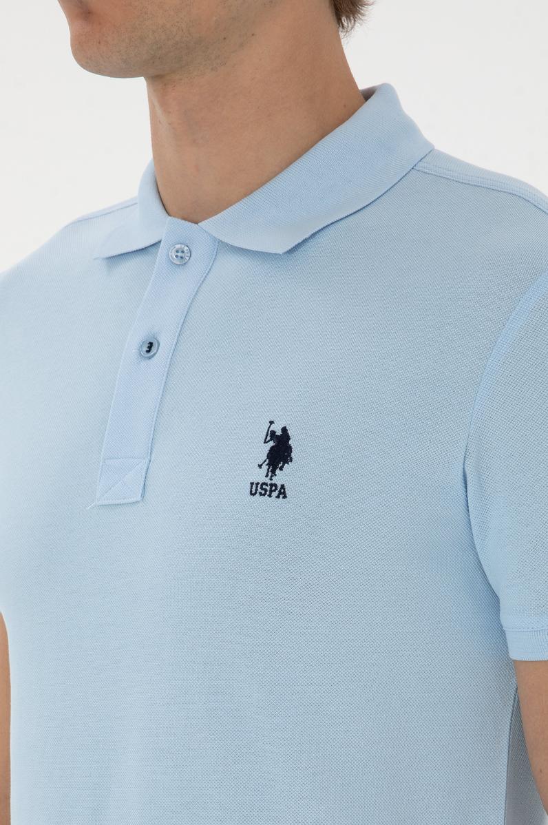 Erkek Açık Mavi Basic Tişört