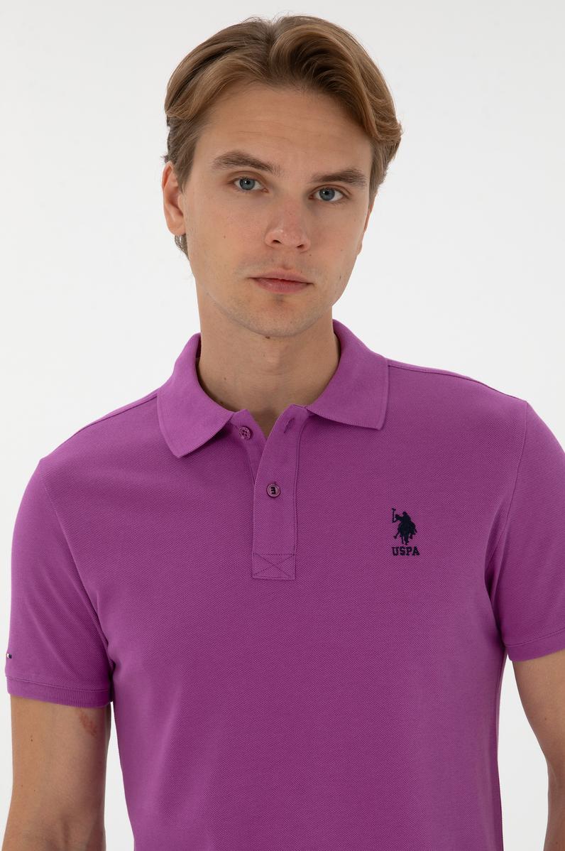 Erkek Menekşe Basic Tişört