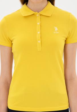 Kadın Sarı Basic Tişört - 50300896156