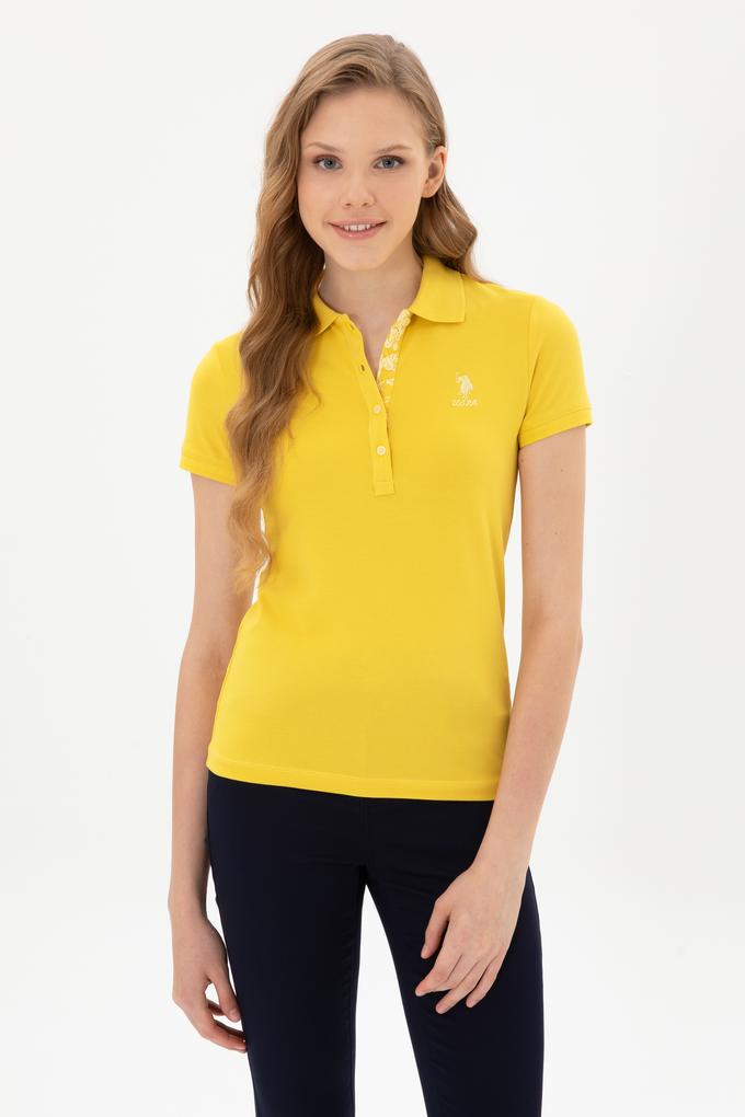 Kadın Sarı Basic Tişört