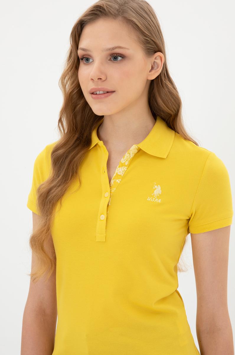 Kadın Sarı Basic Tişört