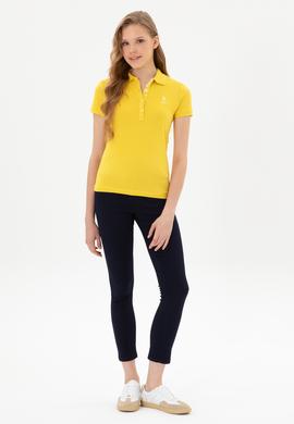 Kadın Sarı Basic Tişört - 50300896156