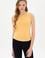Kadın Turuncu Kolsuz Bisiklet Yaka Basic Tişört