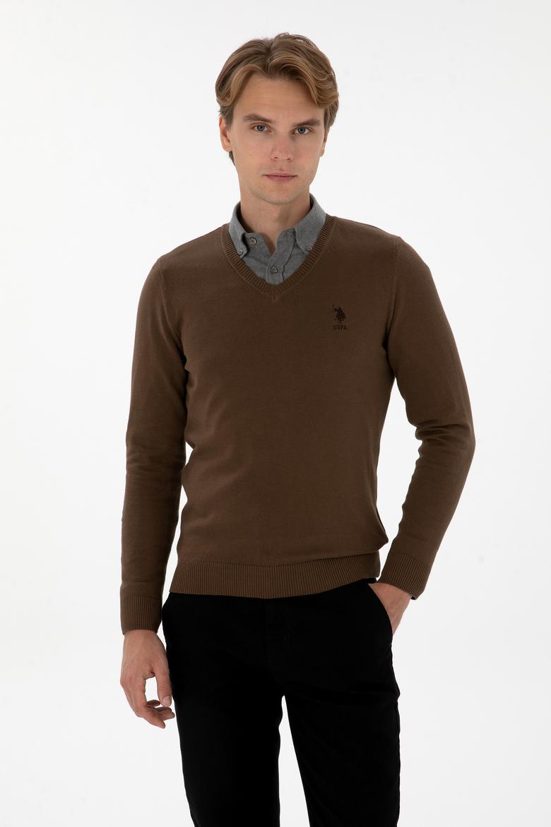 Erkek Kahverengi Basic Kazak