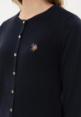 Kadın Lacivert Basic Triko Hırka - 50307737037