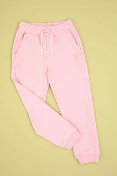Kız Çocuk Toz Pembe Jogger Eşofman Altı