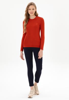 Kadın Lacivert Toothpick Fit Kanvas Pantolon - 50317139001