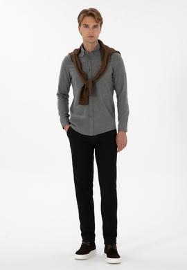 Erkek Siyah Kanvas Pantolon - 50311606213