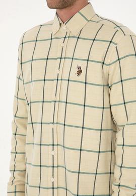 Erkek Koyu Yeşil Uzun Kollu Gömlek - 50316617014