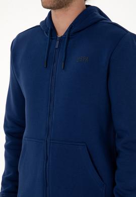 Erkek Regular Fit İndigo Şardonlu Örme Hırka - 50313755163