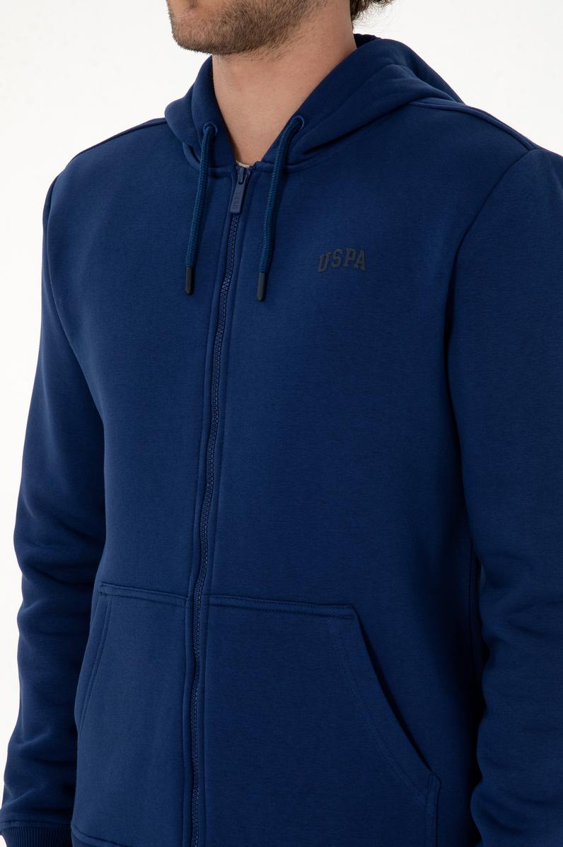 Erkek Regular Fit İndigo Şardonlu Örme Hırka