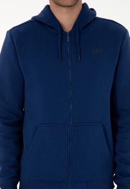 Erkek Regular Fit İndigo Şardonlu Örme Hırka - 50313755163