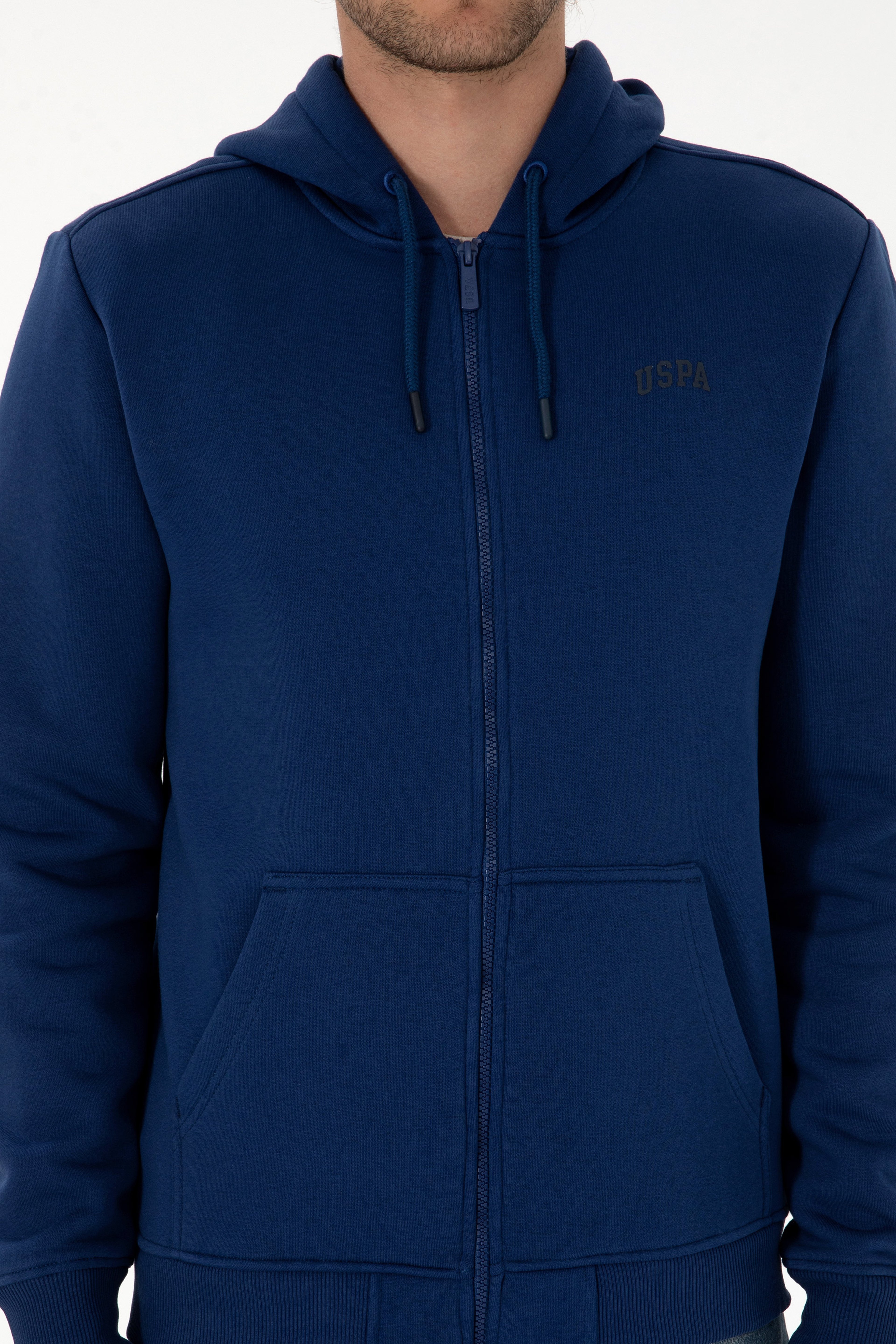Erkek Regular Fit İndigo Şardonlu Örme Hırka - Image 6