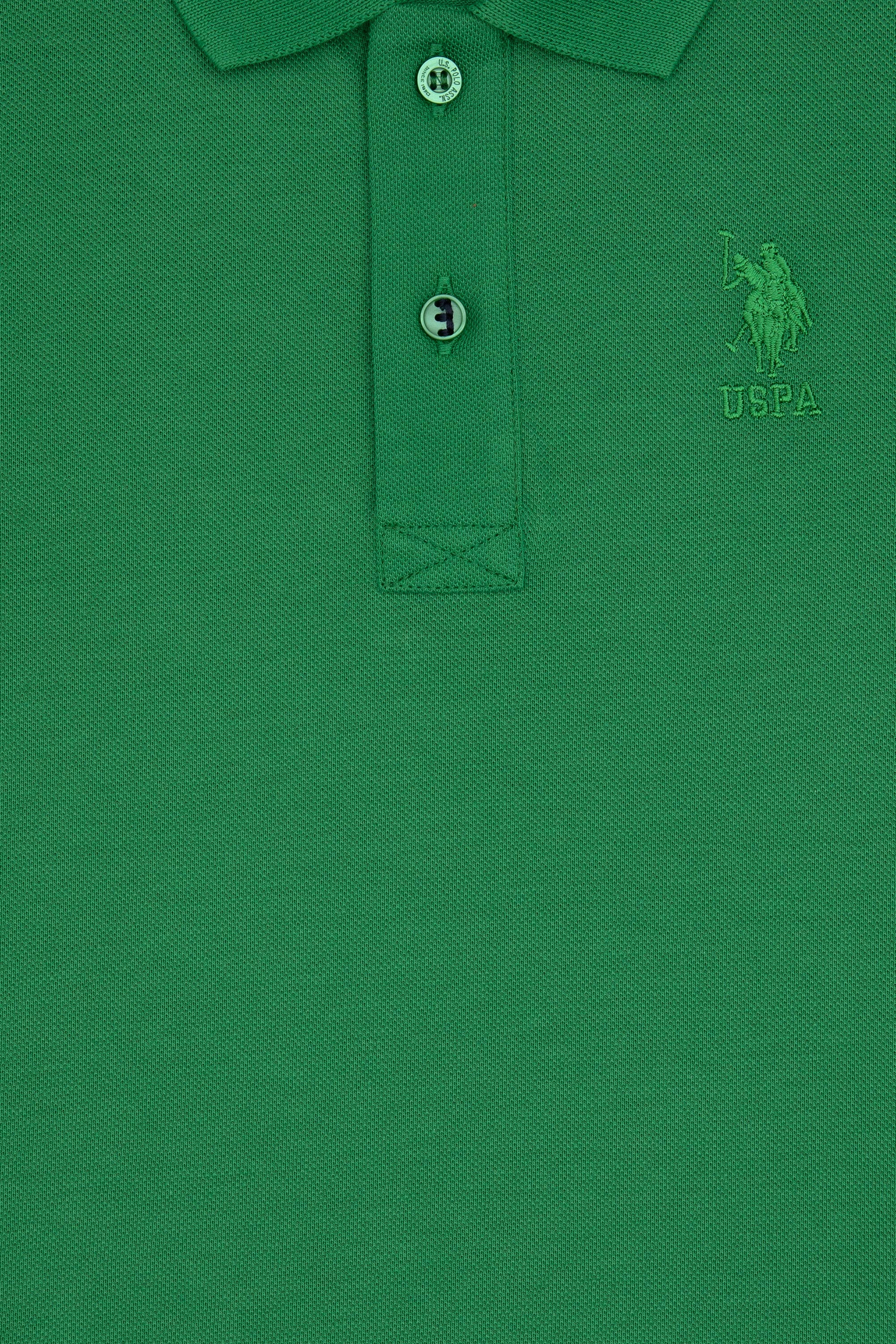 Erkek Çocuk Yeşil Basic Tişört - Image 3