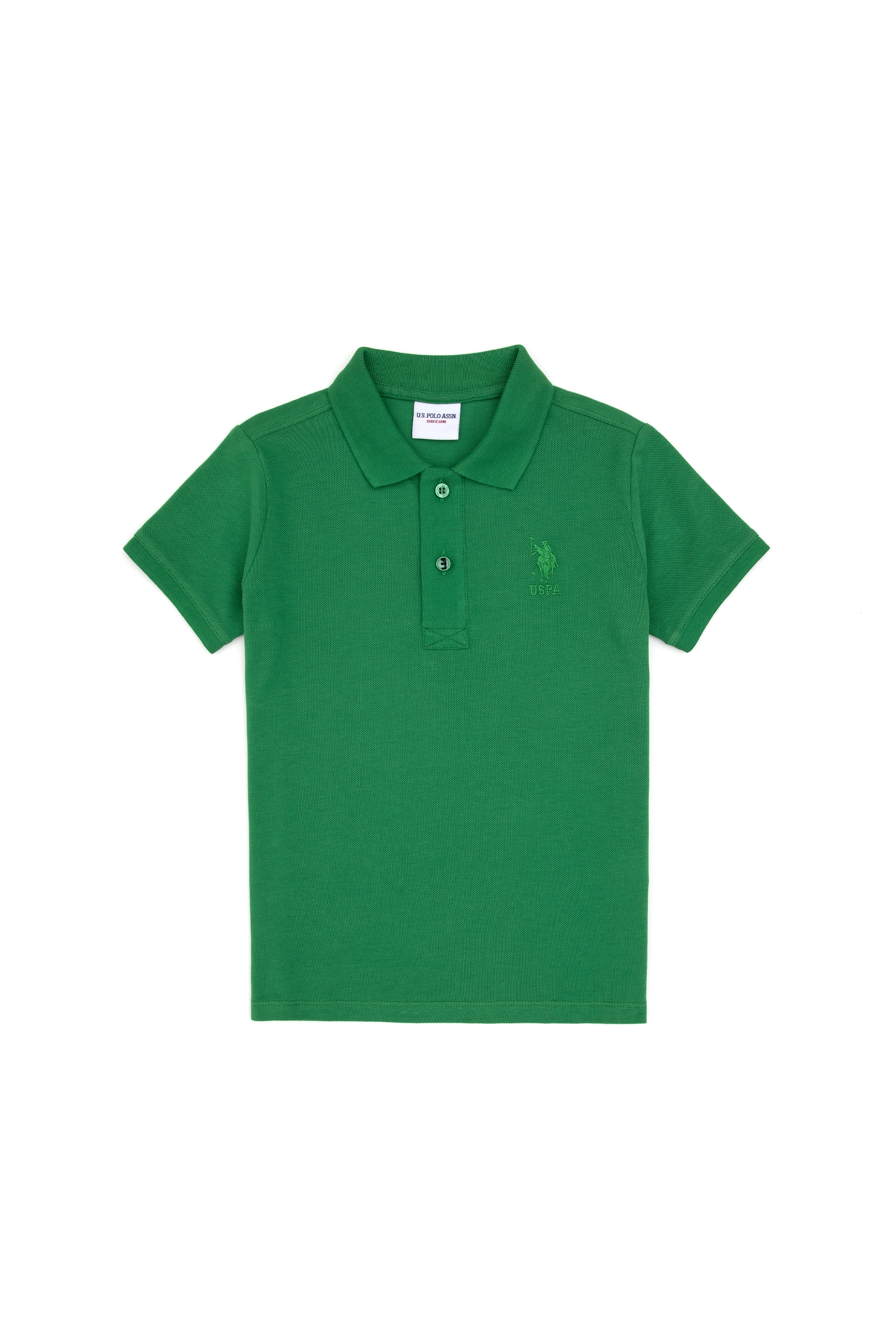 Erkek Çocuk Yeşil Basic Tişört - Image 1