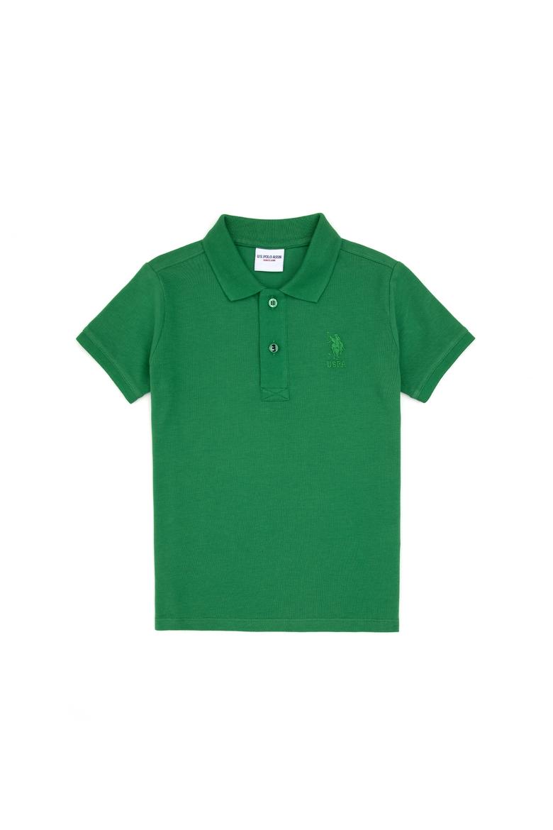 Erkek Çocuk Yeşil Basic Tişört