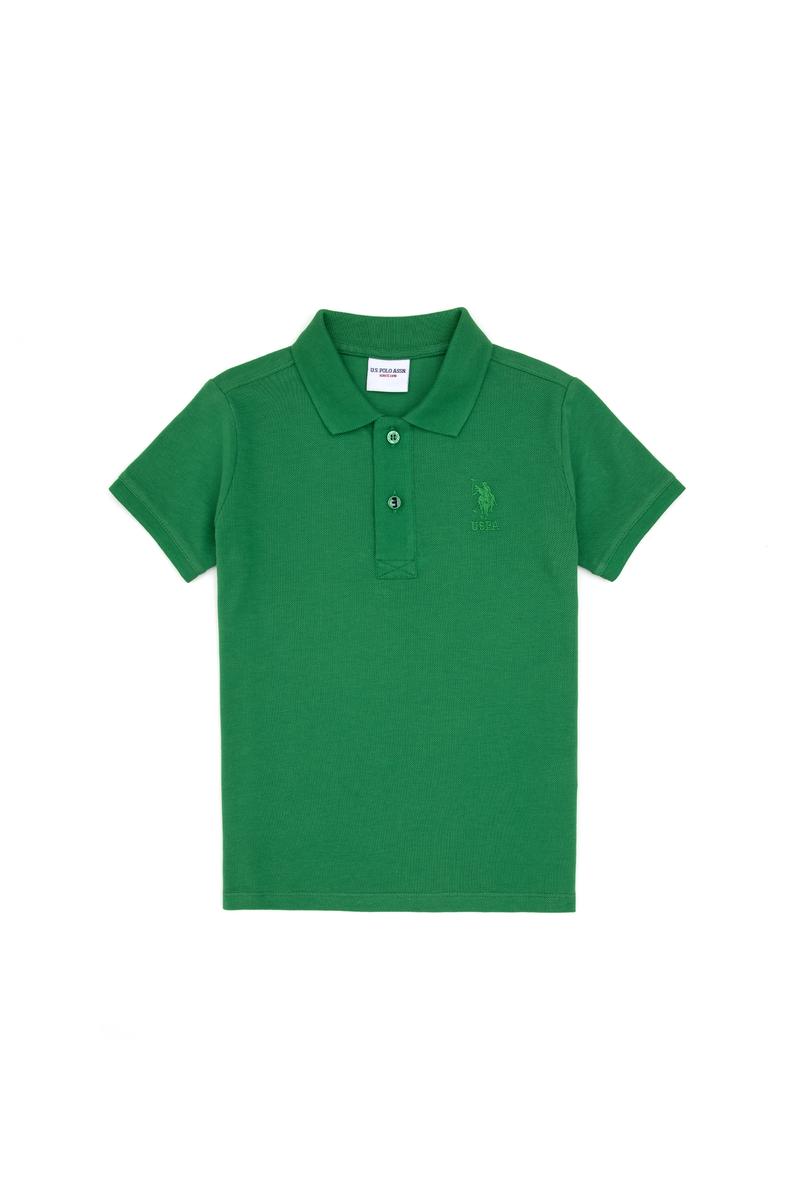 Erkek Çocuk Yeşil Basic Tişört