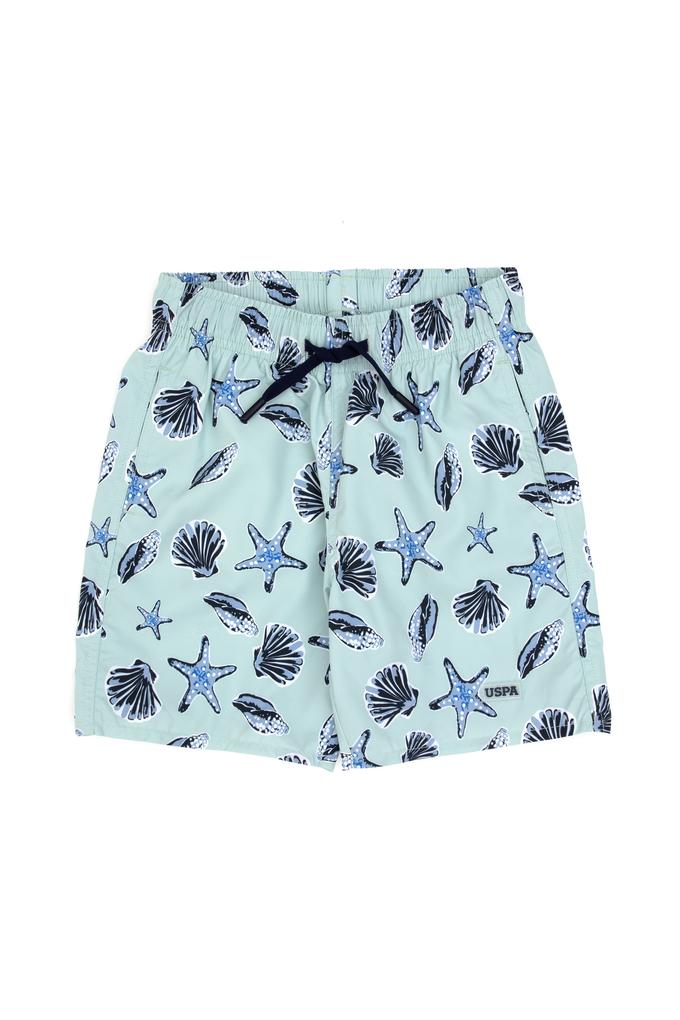 Erkek Çocuk Su Yeşili Deniz Şortu