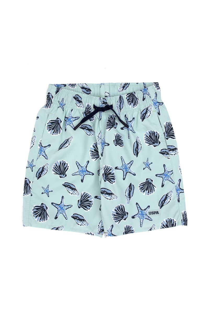 Erkek Çocuk Su Yeşili Deniz Şortu