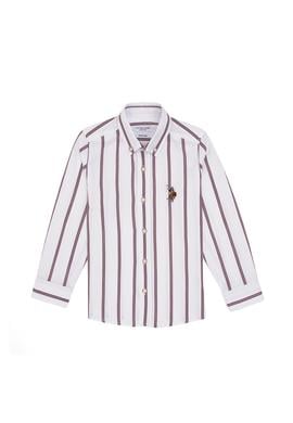 Erkek Çocuk Bordo Uzun Kollu Gömlek - 50312092033