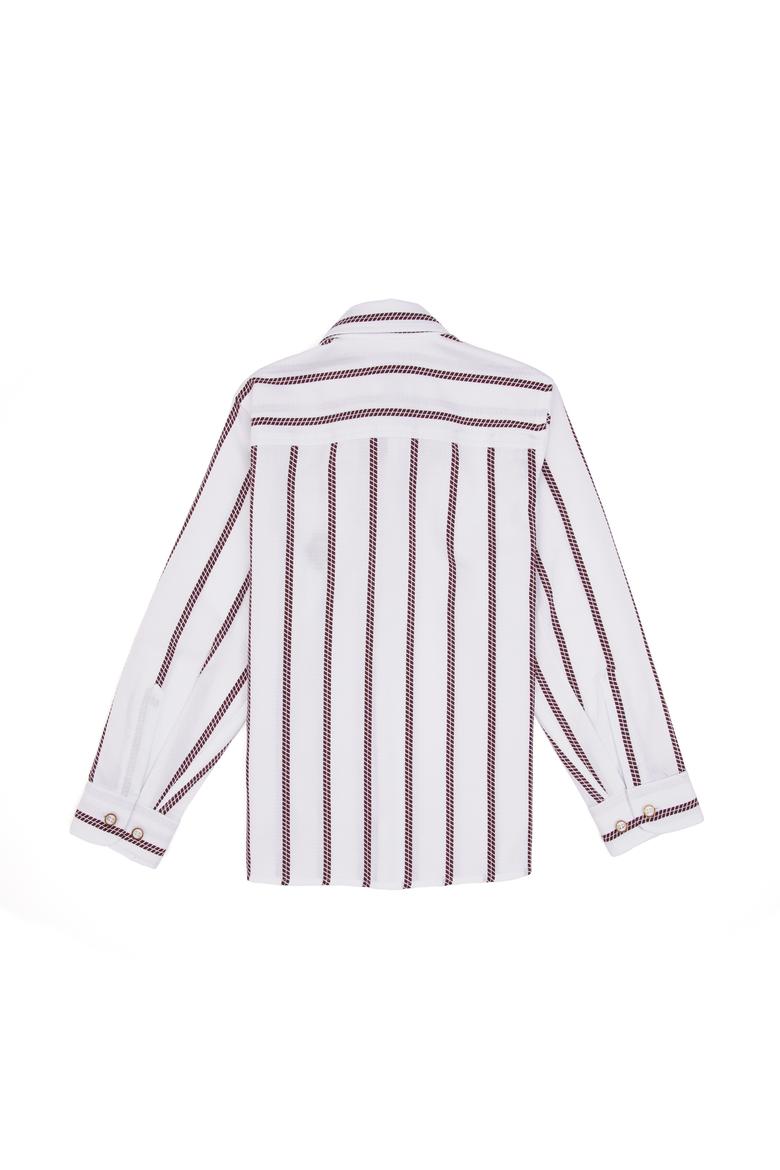 Erkek Çocuk Bordo Uzun Kollu Gömlek - 50312092033