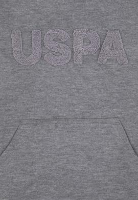 Erkek Çocuk Gri Melanj Basic Kapüşonlu Sweatshirt - 50307721011