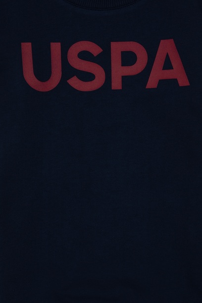 Erkek Çocuk Lacivert Basic Bisiklet Yaka Sweatshirt