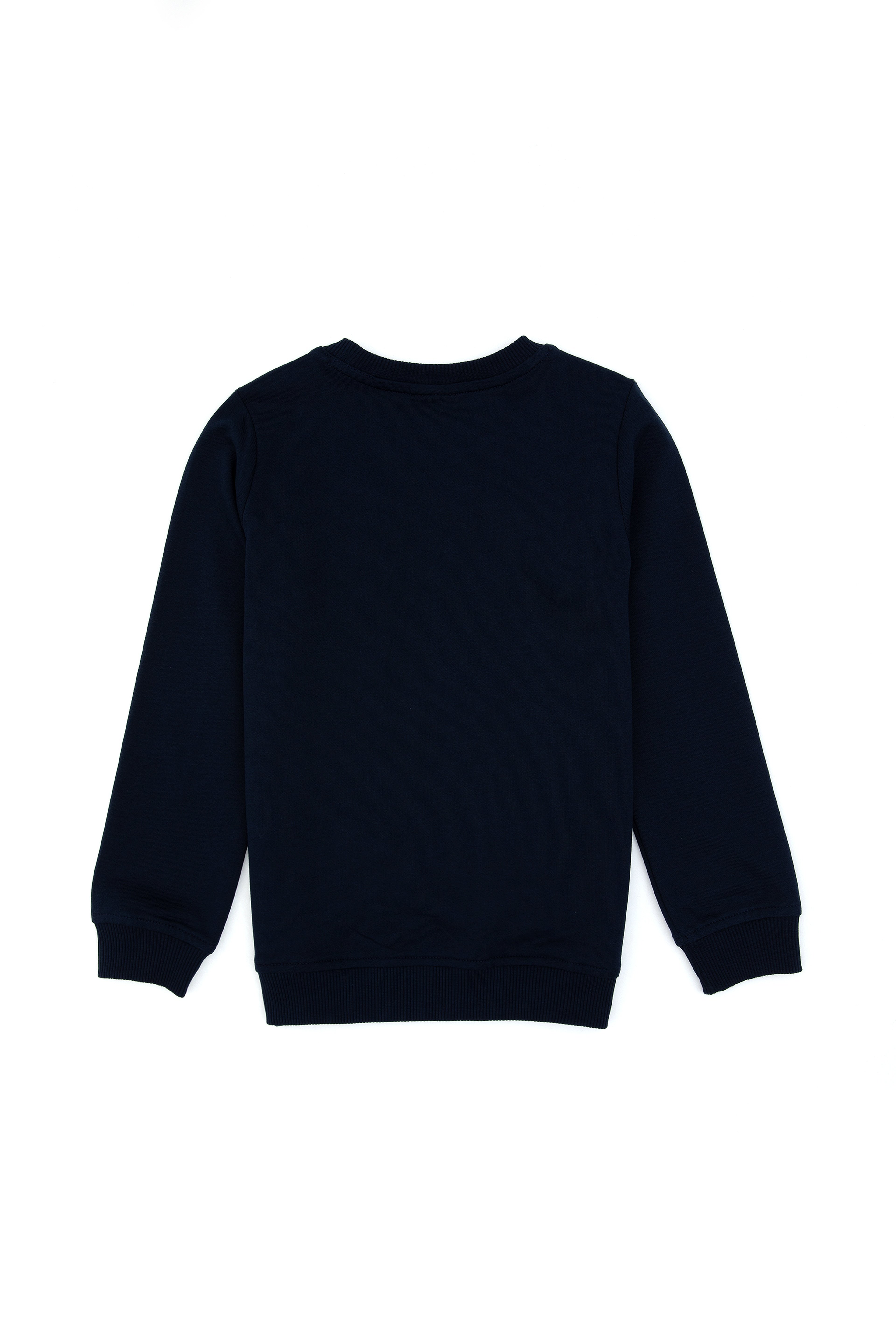 Erkek Çocuk Lacivert Basic Bisiklet Yaka Sweatshirt - Image 2