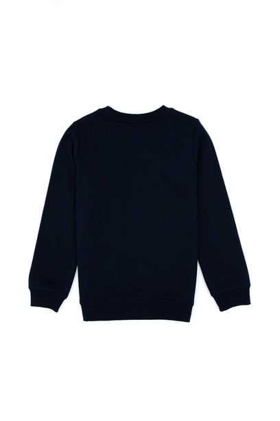 Erkek Çocuk Lacivert Basic Bisiklet Yaka Sweatshirt