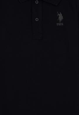 Erkek Çocuk Siyah Basic Polo Yaka Sweatshirt - 50307821007