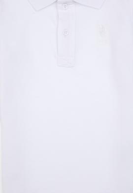 Erkek Çocuk Beyaz Basic Polo Yaka Sweatshirt - 50307821027