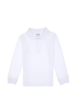 Erkek Çocuk Beyaz Basic Polo Yaka Sweatshirt - 50307821027