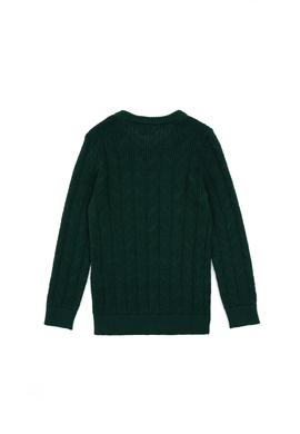 Erkek Çocuk Koyu Yeşil Basic Kazak - 50307844137