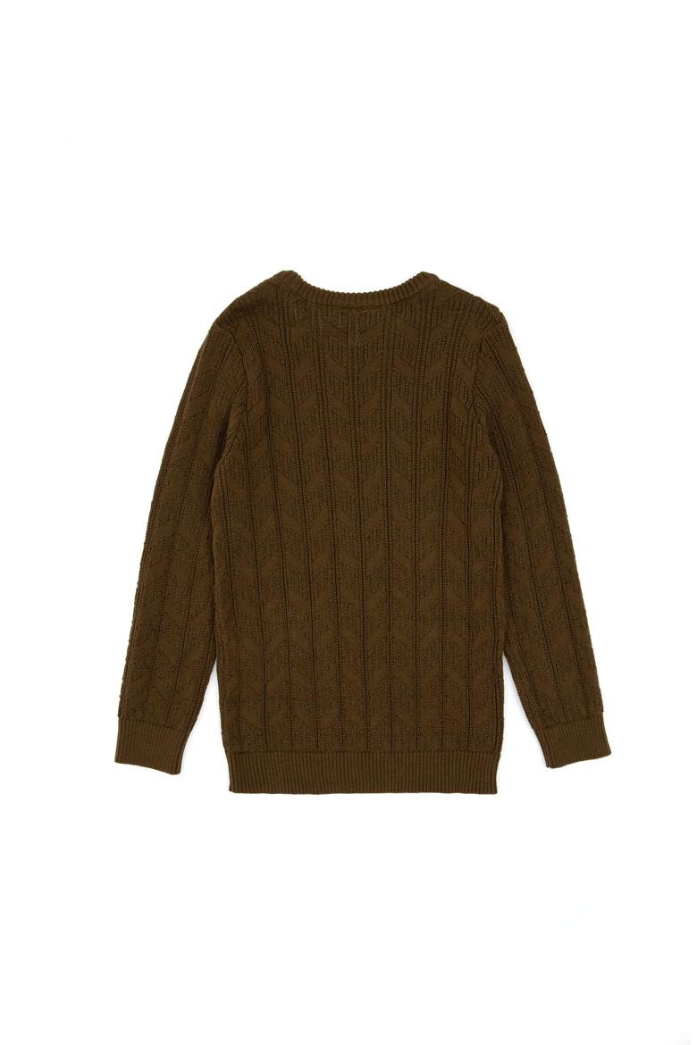 Erkek Çocuk Haki Basic Kazak - 50307844018